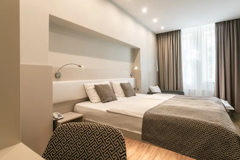 Deluxe Double Room s rozkládací pohovkou v Hotelu Ametyst Praha
