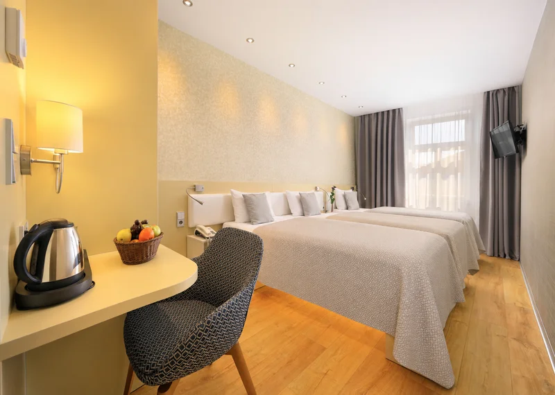 Třílůžkový pokoj v Hotelu Ametyst Praha
